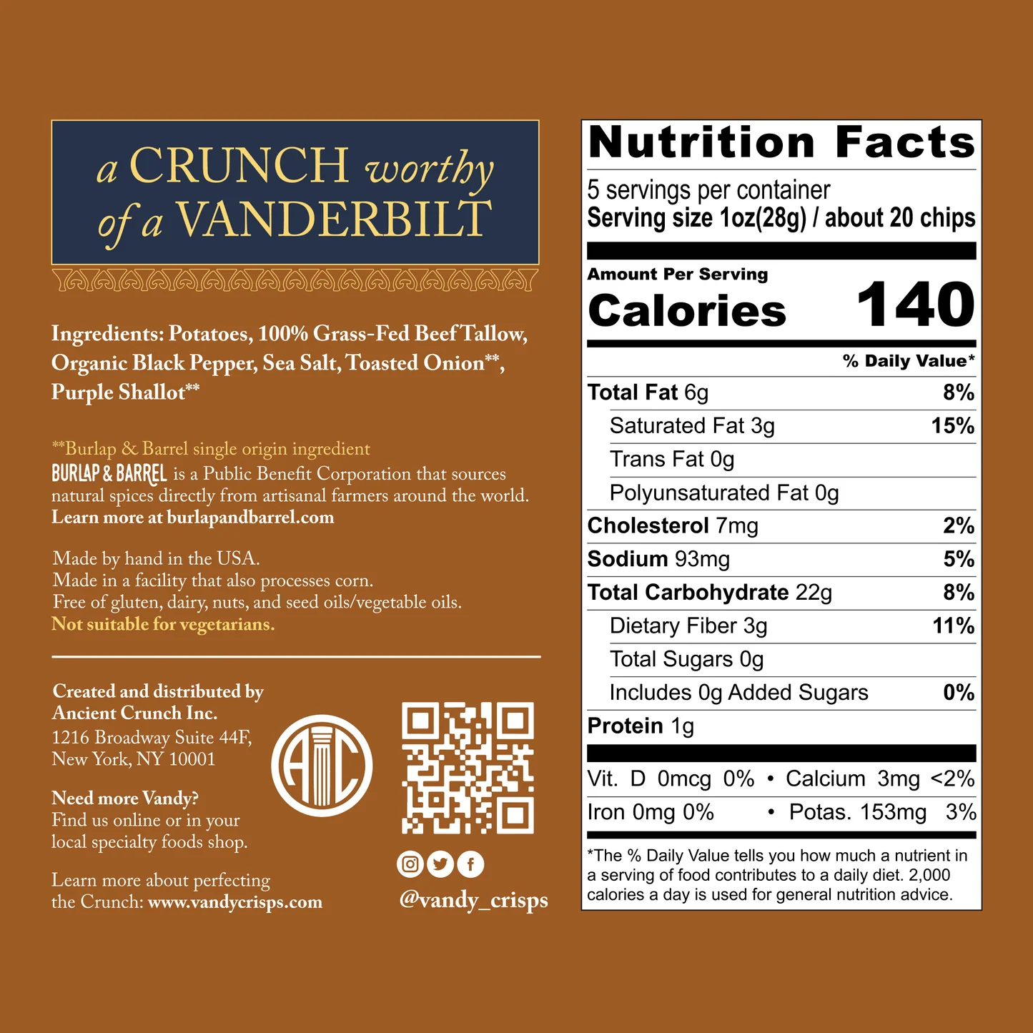 Vandy Crisps - French Onion